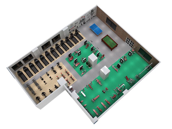 1000平方健身房配置方案-广西leyu.乐鱼体育健身器材有限公司 1000平方健身房配置方案-广西leyu.乐鱼体育健身器材有限公司