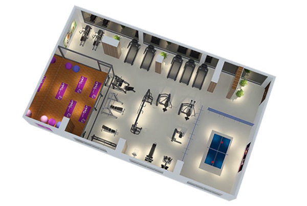 120平方健身房配置方案-广西leyu.乐鱼体育健身器材有限公司